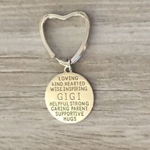 Gigi Keychain, Gigi Gift, Grandma Jewelry